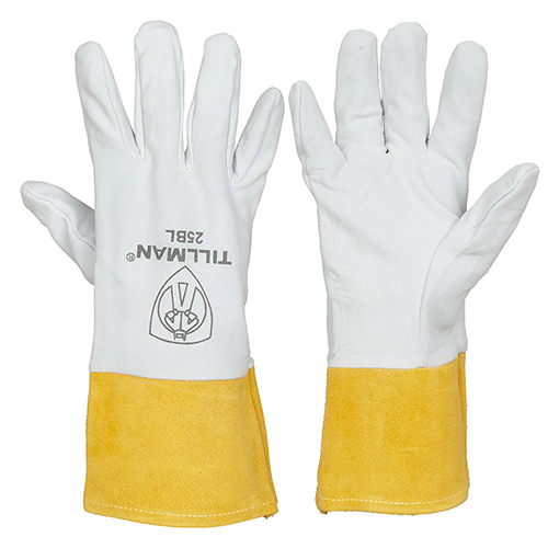 Tillman 25b Deerskin Split Leather 4 Cuff TIG Welding Gloves Medium for sale online 