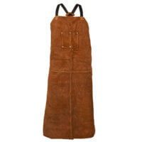 3842 Dark Brown Cowhide Bib Apron - 42
