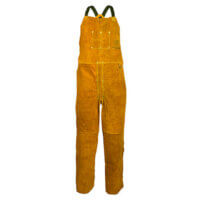 5300 Bourbon Brown Cowhide Split Leg Bib Apron