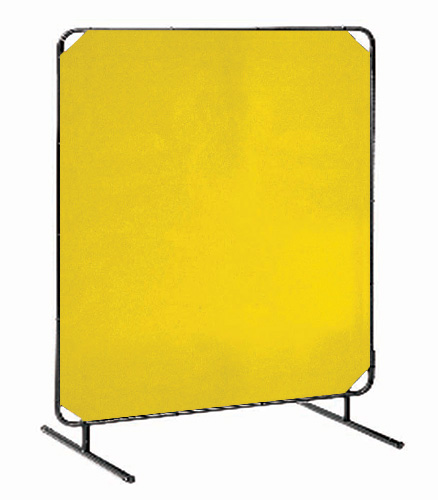 3 Panel Yellow Vinyl Welding Curtain with Tillman 6013464 6X4 14mil 
