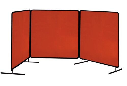 The 603-R Custom Welding Curtain by Tillman offers flame-resistant protection & clear visibility.