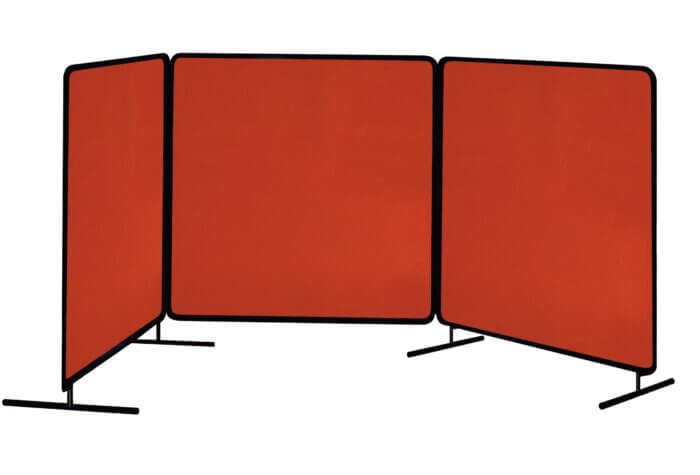 The 603-R Custom Welding Curtain by Tillman offers flame-resistant protection & clear visibility.