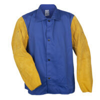 Malwee ファルカン　ユニホーム M ネイビー/イエロー 9230-36 FR Welding Jacket 100% Cotton - John Tillman Co.