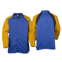 Malwee ファルカン　ユニホーム M ネイビー/イエロー 9360 FreedomFlex™ FR Welding Jacket Cowhide - John Tillman Co.