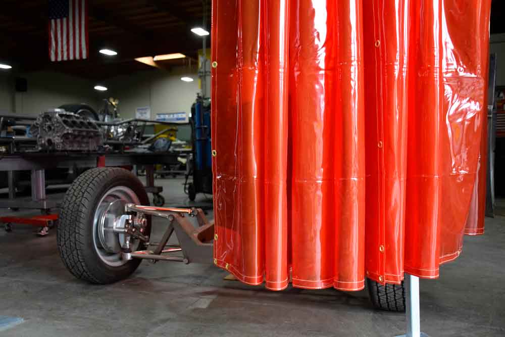 Tillman Red ArcShield® Pre-Grommeted Welding Curtain