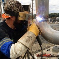 Premium Elkskin Stick Welding Gloves | King Of The Pipeline