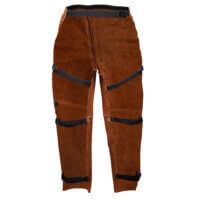 5330A Dark Brown Cowhide Split Leg Waist Apron / Chaps - Image 2