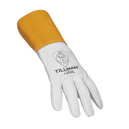 Tillman 1350 Unlined Top Grain Cowhide MIG Welding Gloves 4" Cuff Large 