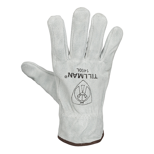 Tillman 1400 White Shoulder Split Cowhide Drivers Gloves Large 