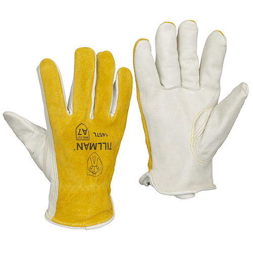 Large Tillman 1477 TrueFit Mechanic's High-Vis Work Gloves w/A7 Cut Resistance