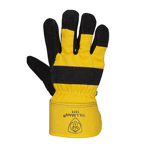 Tillman 1528 Split Cowhide Full Leather Back Cuff Work Gloves, Large, 12  pack