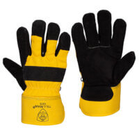 1573 Split Cowhide & Canvas with ColdBlock Lining Winter Glove