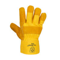 1578 Split Cowhide & Canvas with Cotton Foam Lining Winter Glove