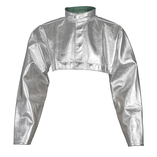 Tillman Large Silver and Brown Leather and Aluminized Kevlar