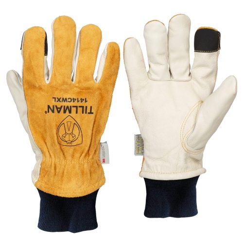 Tillman 1412 Fleece Lined Top Grain Pigskin Winter Gloves Medium 