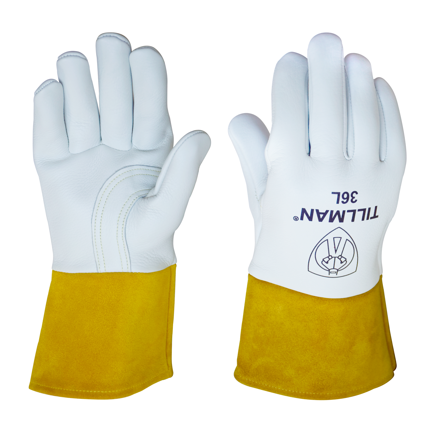 Medium Tillman 1325 Goatskin TIG Welding Gloves with Reinforced Thumb and Fingertip 