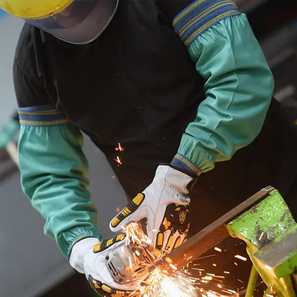 Tillman Essentials FR cotton sleeves with elastic cuffs for welding protection